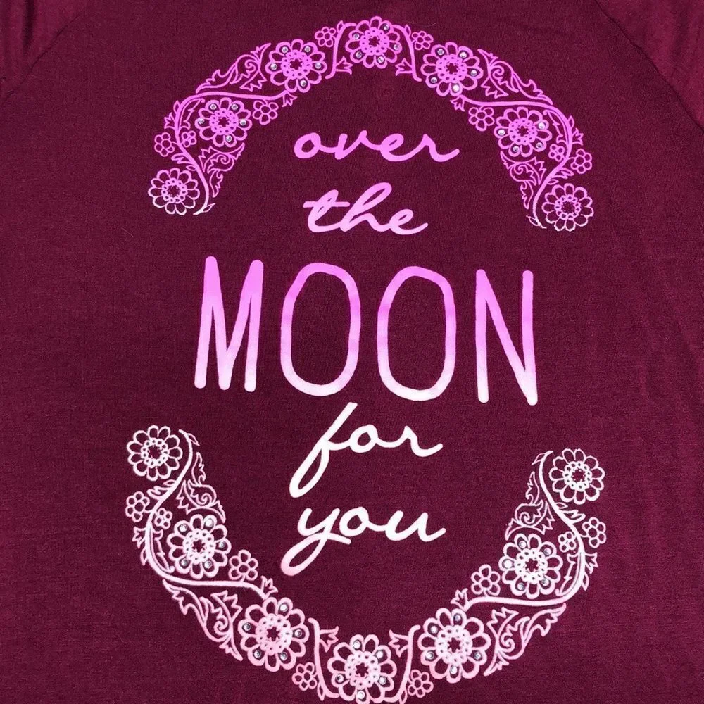 Justice size 14 “Over the Moon For You” top
